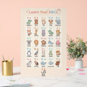 Pastel ABC Animals Poster for Kids (Hochzeit)