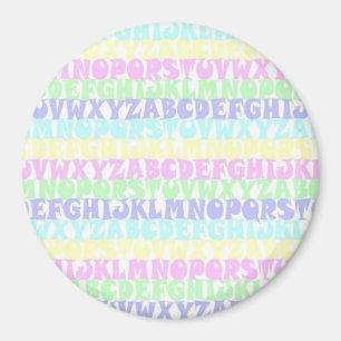 Pastel ABCs Magnet