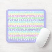 Pastel ABCs Mousepad (Mit Mouse)