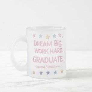 Pastel Abschluss Mattiert Glass Tasse - Traum Big