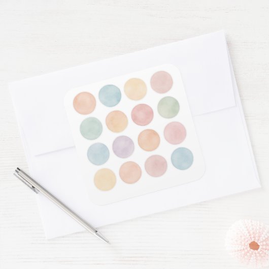 Pastel Abstract Bubble Sticker Sheet (Umschlag)
