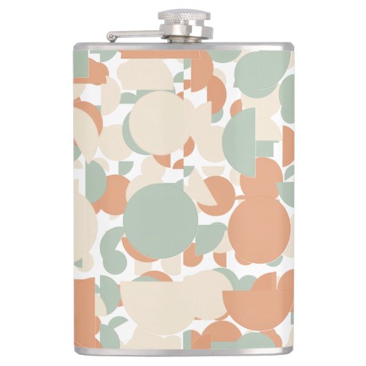 Pastel Abstract Flachmann (Vorderseite)