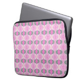 Pastel abstract floral laptop cover (Vorderseite Links)