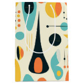 Pastel Abstract Mid-Century Pattern Mittlere Geschenktüte (Vorderseite)