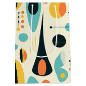 Pastel Abstract Mid-Century Pattern Mittlere Geschenktüte (Rückseite)