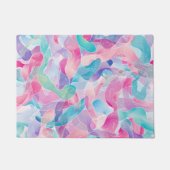 Pastel Abstract Ribbon Pattern Fußmatte (Vorderseite)