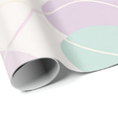 Pastel Abstract Seamless Pattern Waves and Circles Geschenkpapier (Rolleneckpunkt)