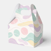 Pastel Abstract Seamless Pattern Waves and Circles Geschenkschachtel (Rückseite)