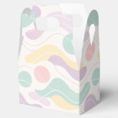 Pastel Abstract Seamless Pattern Waves and Circles Geschenkschachtel (Geöffnet)
