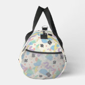 Pastel Abstract Shapes Pattern Design Duffle Bag (Rechts)