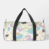Pastel Abstract Shapes Pattern Design Duffle Bag (Rückseite)