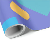 Pastel Abstract Shapes Pattern Design Geschenkpapier (Rolleneckpunkt)