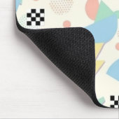 Pastel Abstract Shapes Pattern Design Mousepad (Ecke)