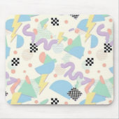 Pastel Abstract Shapes Pattern Design Mousepad (Vorne)