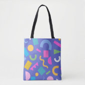 Pastel Abstract Shapes Pattern Design Tasche (Vorderseite)