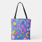 Pastel Abstract Shapes Pattern Design Tasche (Rückseite)