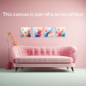 Pastel abstrakt 1 von 4 leinwanddruck