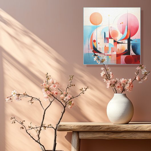 Pastel abstrakt 1 von 4 leinwanddruck