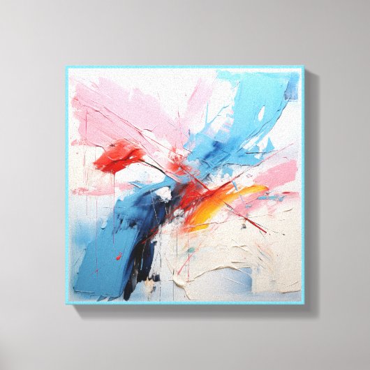 Pastel abstrakt 3 von 4 leinwanddruck (Vorderseite)