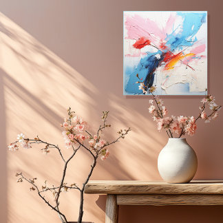 Pastel abstrakt 3 von 4 leinwanddruck