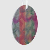 Pastel Abstrakt Art Acrylic Ornament (Vorderseite)