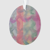 Pastel Abstrakt Art Acrylic Ornament (Vorderseite)