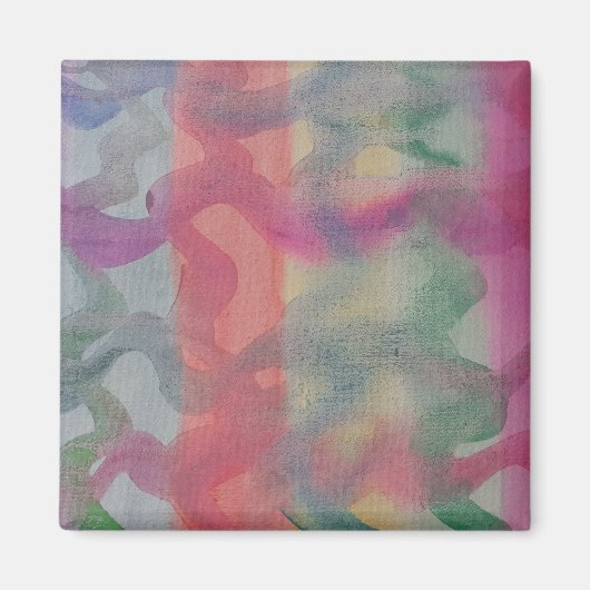 Pastel Abstrakt Art Magnet (Vorne)