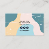 Pastel Abstrakt Beruflich Visitenkarte (Rückseite)