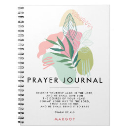 Pastel Abstrakt & Blätter Prayer Journal Notizblock