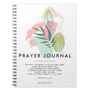 Pastel Abstrakt & Blätter Prayer Journal Notizblock
