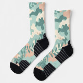 Pastel Abstrakt Camouflage Socken (Links)