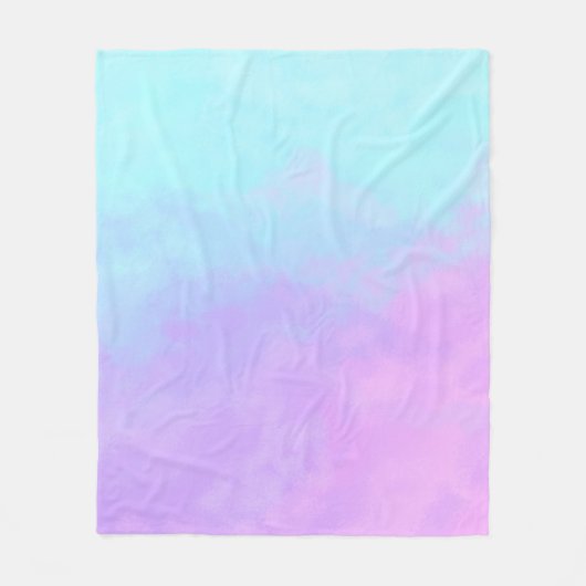 Pastel Abstrakt Clouds Fleece Blanket (Vorderseite)