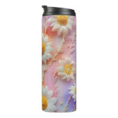 PASTEL ABSTRAKT DAISY BLUME THERMOSBECHER (Nach rechts gedreht)