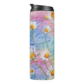 PASTEL ABSTRAKT DAISY BLUME THERMOSBECHER (Nach rechts gedreht)