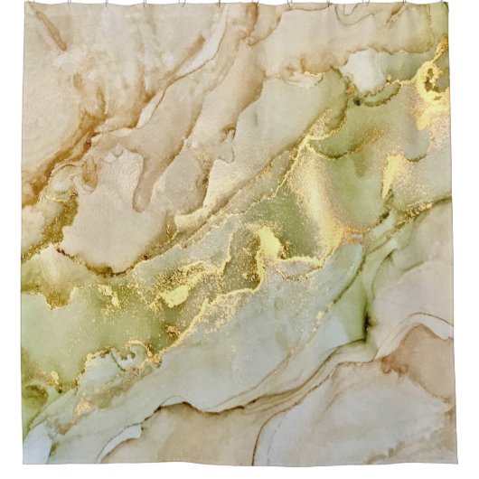 Pastel Abstrakt Duschvorhang (Vorderseite)