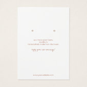 Pastel Abstrakt Earring Juwelier Display Card (Rückseite)