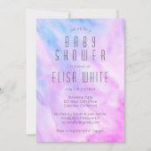 Pastel Abstrakt Elegant Chic CUSTOM BABY SHOWER Einladung (Vorderseite)