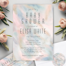 Pastel Abstrakt Elegant Chic CUSTOM BABY SHOWER