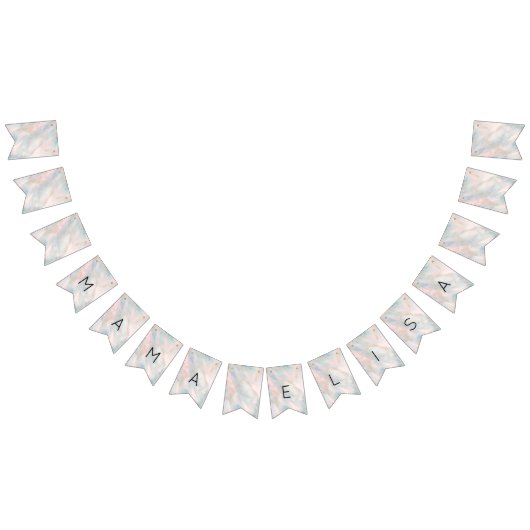 Pastel Abstrakt Elegant Chic CUSTOM BABY SHOWER Wimpelkette (Alle)