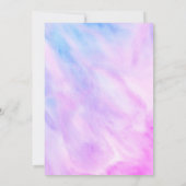 Pastel Abstrakt Elegante Chic CUSTOM BABY SPRINKLE Einladung (Rückseite)