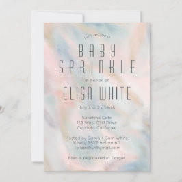Pastel Abstrakt Elegante Chic CUSTOM BABY SPRINKLE Einladung