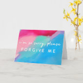 Pastel Abstrakt | Es tut mir so leid, bitte verzei Karte (Gelbe Blume)