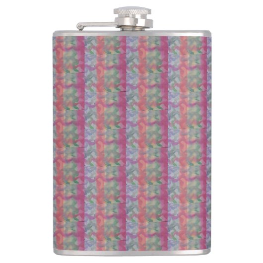 Pastel Abstrakt Flachmann (Vorderseite)