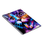 PASTEL ABSTRAKT FUNNY CAT NOTIZBLOCK (Rechte Seite)