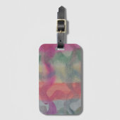 Pastel Abstrakt Gepäckanhänger (Vorderseite Vertikal)