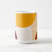 Pastel Abstrakt Live Laugh Liebe Kaffeetasse (Mittel)