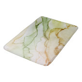 Pastel Abstrakt natürlich gefärbt Badematte (Schrägansicht)