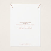 Pastel Abstrakt Necklace Juwelier Display Card (Rückseite)