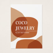 Pastel Abstrakt Necklace Juwelier Display Card (Vorderseite)