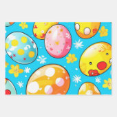 Pastel Abstrakt Ostereier Geschenkpapier Set (Vorderseite 3)